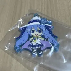 雪ミク　ラバーキーホルダー