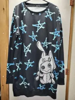 NieR CLOTHING ニア スター柄 ロングスリーブ ワンピース