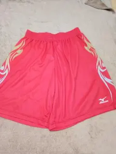 MIZUNO 하프 팬츠 반바지 레드 사이즈 XO