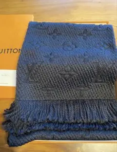 LOUIS VUITTON エシャルプロゴマニア　マフラー　ブラック