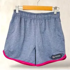 アウトドア　ショートパンツ　M　グレー系　カジュアル　ウエストゴム&紐　ポケットのサムネイル