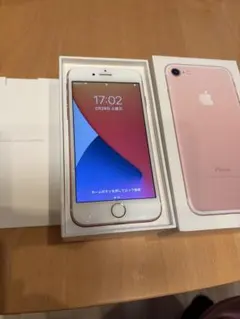 iPhone7 32GB ローズゴールド SIMフリー バッテリー要修理