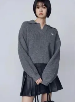 EMODA　スキッパーワイドニット