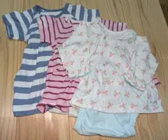 Combi mini スカート風ロンパース 3点セット