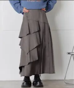 【新品未使用】PAGEBOY ティアードMIXスカート