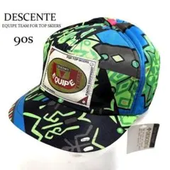 90s デサント エキップ 総柄 キャップ 90年代 デットストックのサムネイル