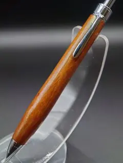 金糸楠木 ハンドメイド 木軸シャープペン 0.5mm 天然木 ブラック