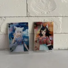 ホロライブ　白上フブキ　大神ミオ　ウエハースカード