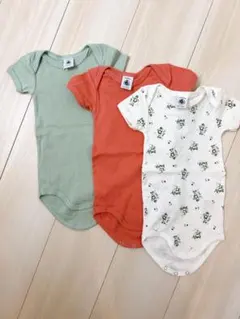 【送料込】petit bateau プチバトー　ロンパース　3枚セット