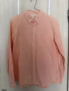 JUNRed 長袖シャツ オレンジ　ボタンダウン