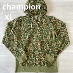 champion リバースウィーブ ジップパーカー XL カモフラ