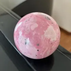 ピンクカラー　ロードクロサイト　スフィア　天然石置物　D72