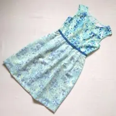 TOCCA 花柄刺繍 半袖ワンピース ライトブルー 0 | Mercari