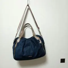 FIRANO 　撥水軽量ナイロンサイドファスナーハンドバッグ