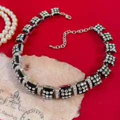 A40　COSTUME　キラキラ　デザイン　チョーカー　ネックレス　調整可能