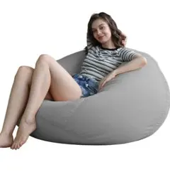 ビーズクッション♥70×60cm 疲労解消 軽量 取っ手付き 洗えるカバー