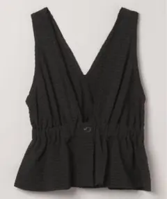 チェックジャガードペプラムベスト/328077