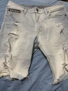 アメリカンイーグル ダメージデニム　ハーフパンツ US30