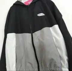 PINK LATTE フード付きジャケット ブラック・グレー