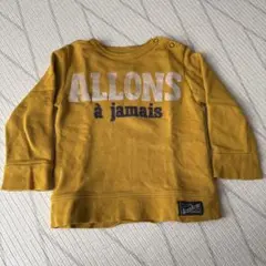 マスタード色 長袖トレーナー