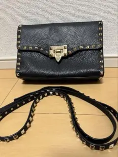 ロックスタッズ グレインカーフスキン スモール クロスボディバッグのサムネイル
