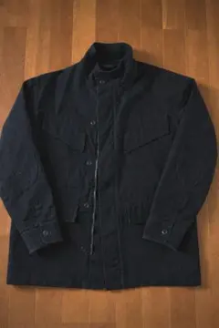 コットン ミリタリージャケット ブラック