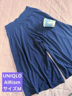 UNIQLO AIRismネイビー ガウチョパンツ サイズM