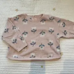 プチバトー　花柄　スウェット　24m/86センチ