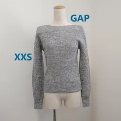 GAP コットン ニット XXS 小さいサイズ 細身 白黒　グレー 綿100%のサムネイル