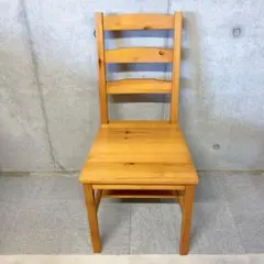 【引取り限定】木製 ダイニングチェア 1脚 シンプル DIY リメイク ①