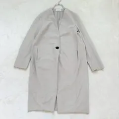 yn137 プラステ ボンディングジャージーカラーレスコート ノーカラー 綺麗め