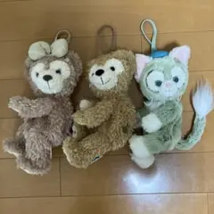ダッフィー　シェリーメイ　ジェラトーニ　ぬいぐるみポシェット　ポーチ　まとめ売り
