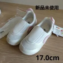 IFME 上履き 17.0 ホワイト/ピンク