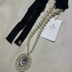 LANVIN en Bleu パール ネックレス リボンのサムネイル