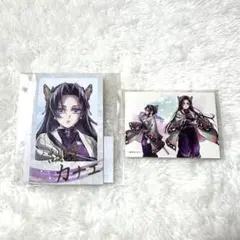 鬼滅の刃 C106 繋ぐ WEBくじ しのぶとカナエ ブロマイド ステッカー
