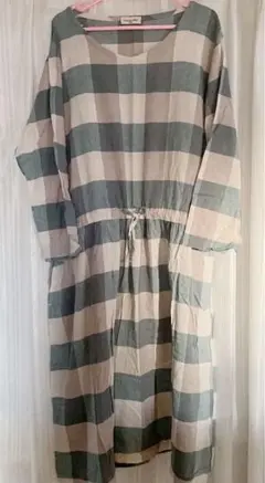 サマンサモスモス　ブロックチェックワンピース
