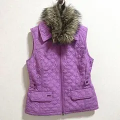 CUTTER&BUCK レディースナイロンベスト　S/P 紫のサムネイル