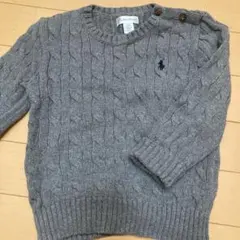 【美品】コットン100%ケーブルニットセーター