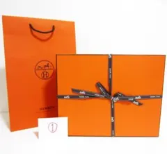 HERMES エルメス 空箱 紙袋 リボン 大箱 ①