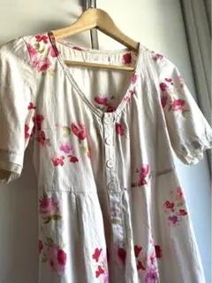 SUPER HAKKA 花柄チュニックワンピース