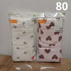 ユニクロ　レギンス　10分丈　80　フリース