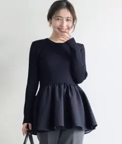 【ネット完売品】coca コカ エンボスドッキングフレアニット Mサイズ