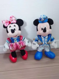 ミッキー&ミニーぬいぐるみバッジ　(2016 TDS15周年グランドフィナーレ)