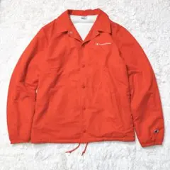 Champion チャンピオン コーチジャケット 裏ボア オレンジ 刺繍ロゴ L