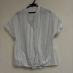 GLACIER 半袖ストライプシャツ L