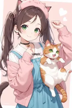 m1280 AIイラスト　かわいい　A4ポスター