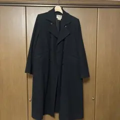 HERMÈS ダークグレー ダブルブレスト ロングコート 42 - メルカリ