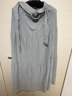 Mila Owen フード付きシルバー長スカート 09