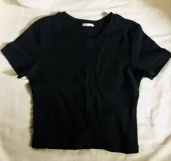 GU レディース クロップドTシャツ 半袖 M