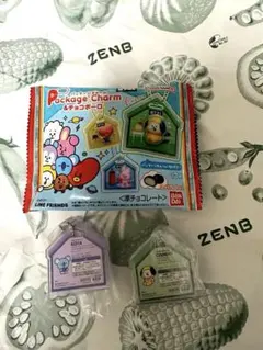 BT21 パッケージチャーム&チョコボーロ　CHIMMY、KOYA２個セット